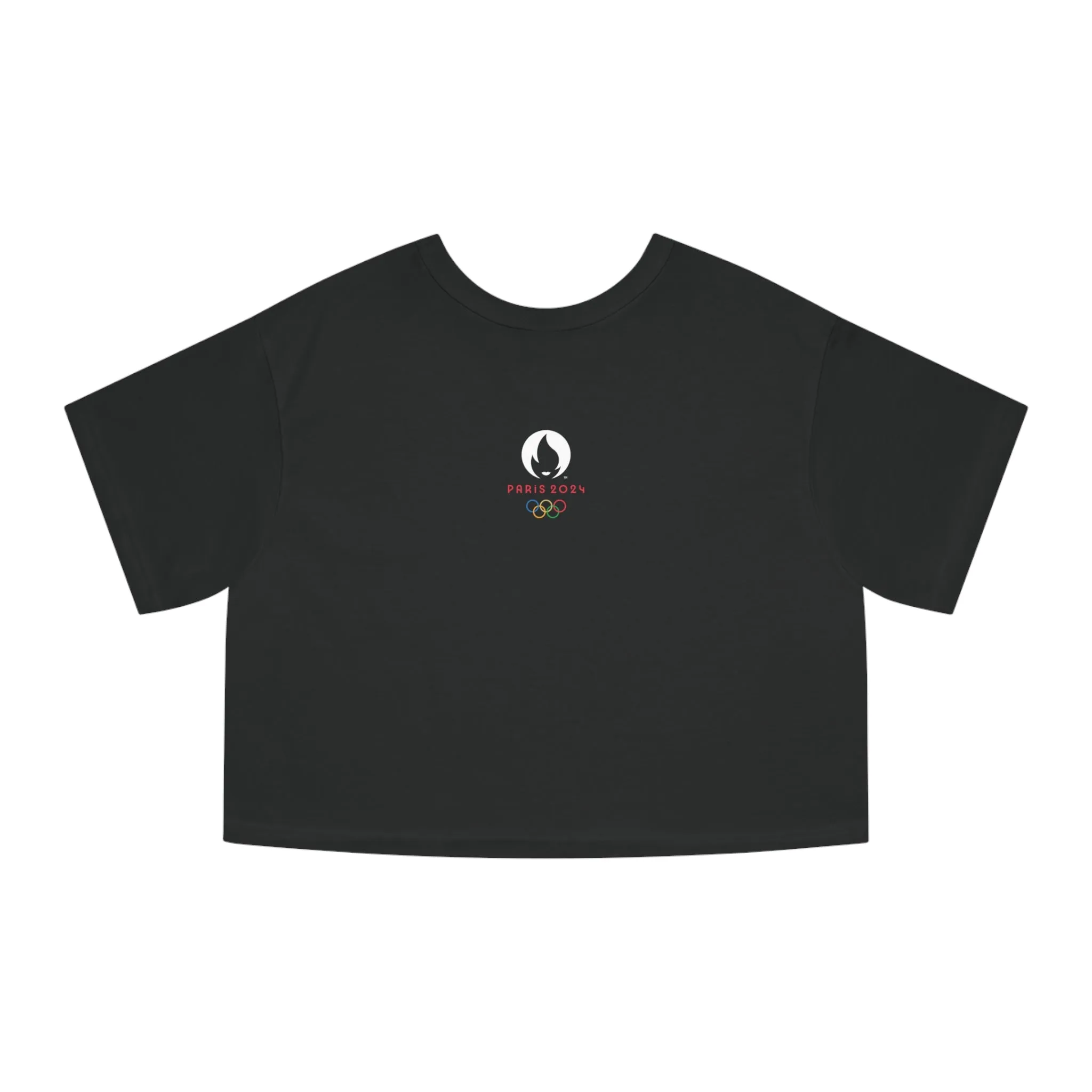PUR Basketball Paris 2024 Champion Women's Cropped T-Shirt