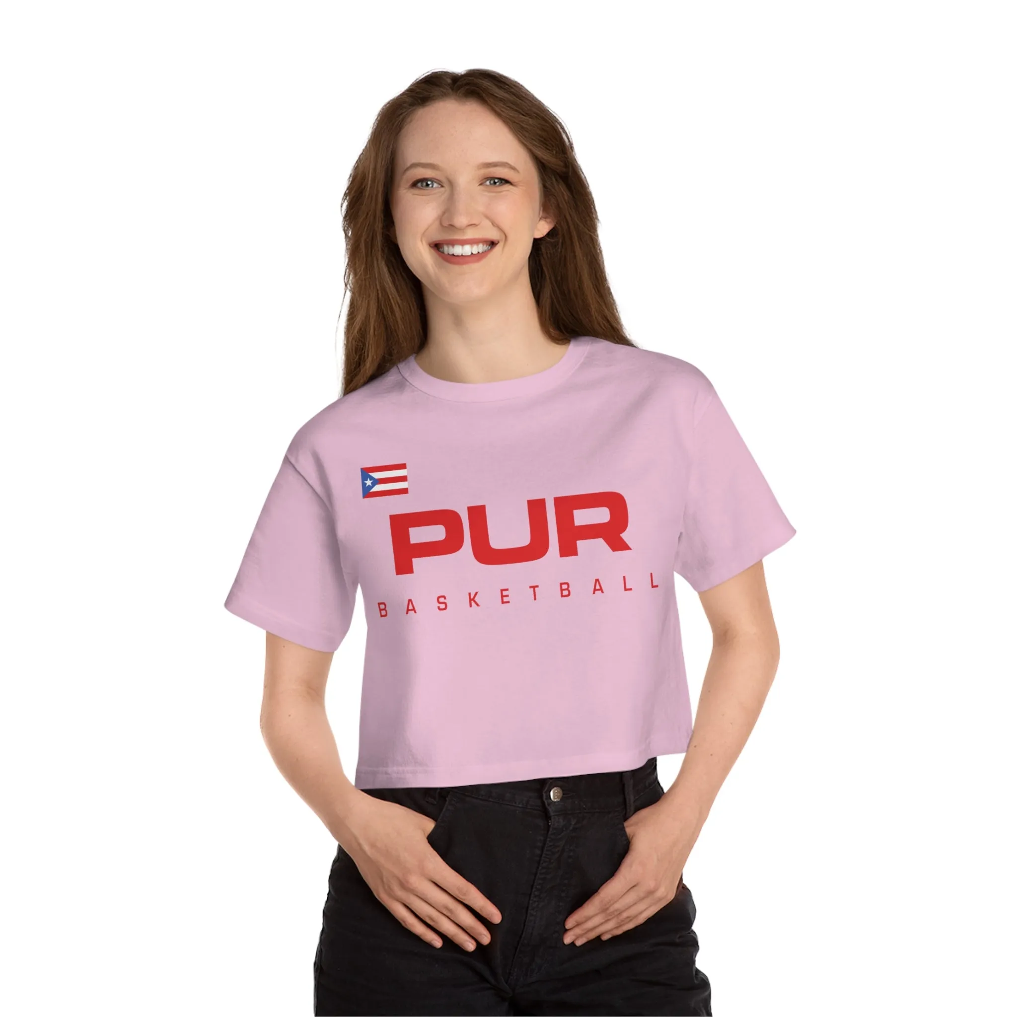 PUR Basketball Paris 2024 Champion Women's Cropped T-Shirt