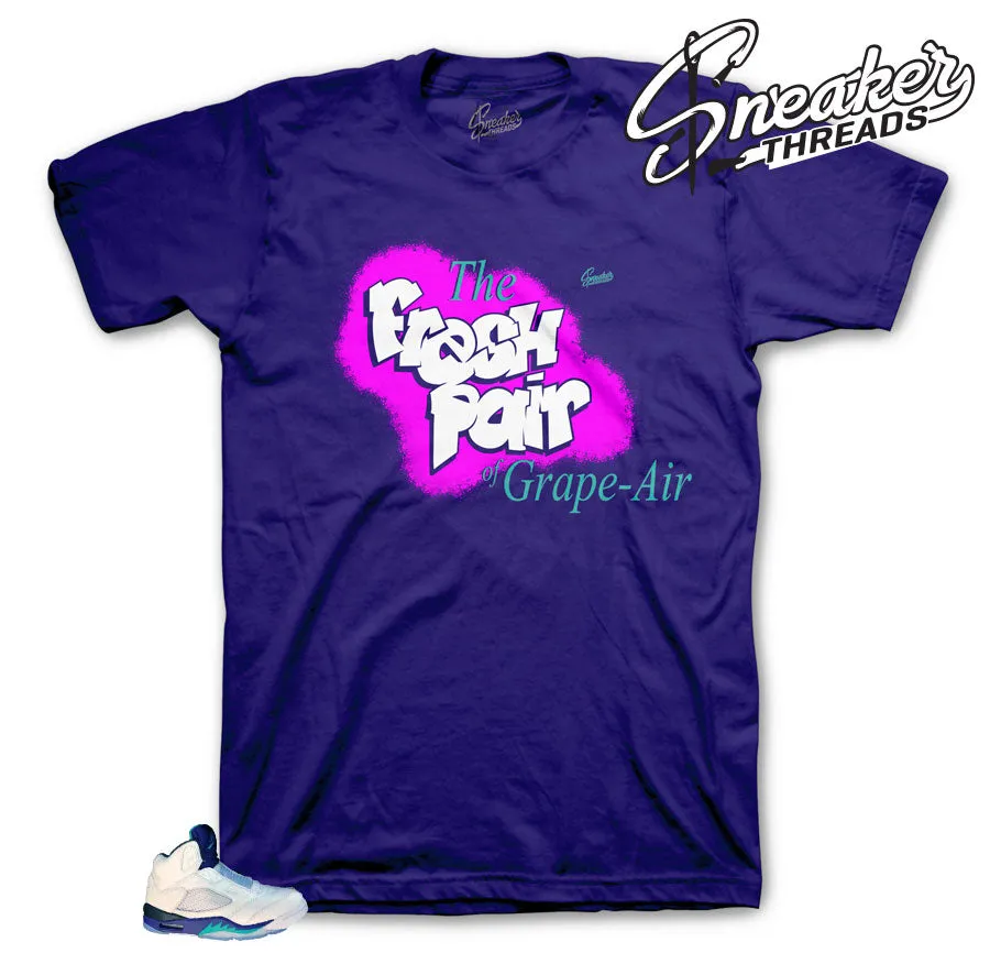 Retro 5 Grape Grape-AIr Shirt