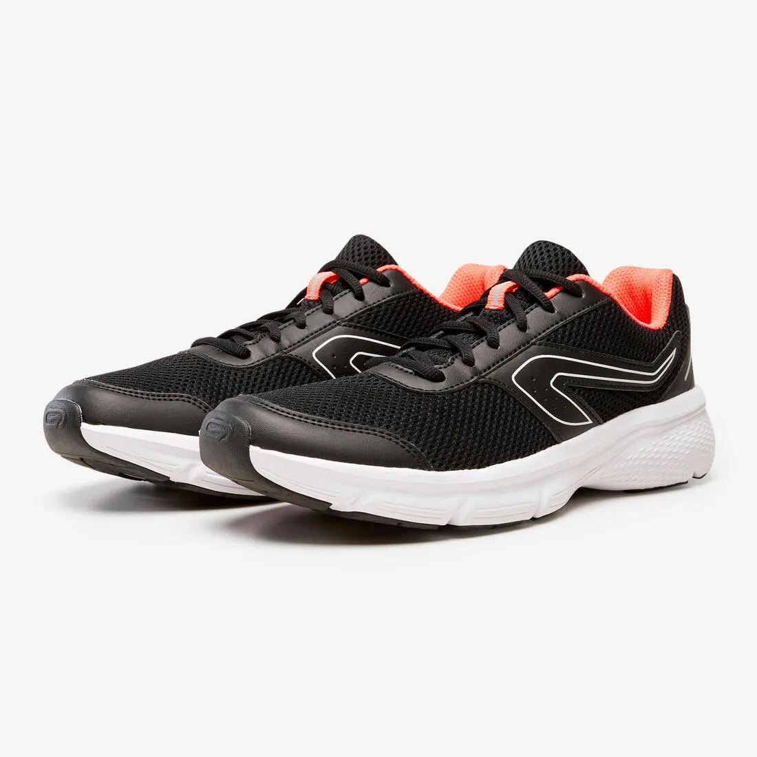 RUN CUSHION WOMEN'S RUNNING SHOES - BLACK/CORAL