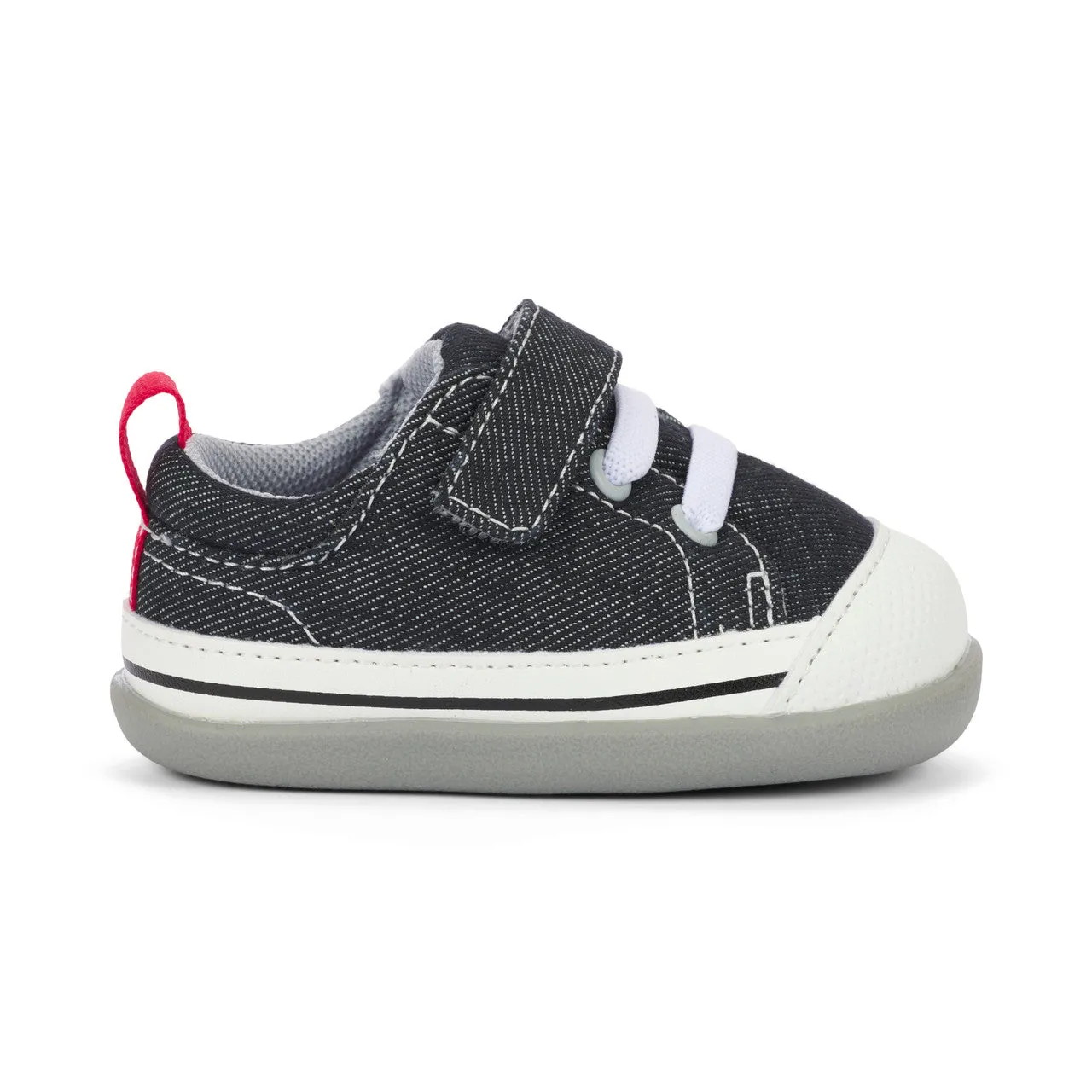 See Kai Run Black Denim First Walker Infant Shoe