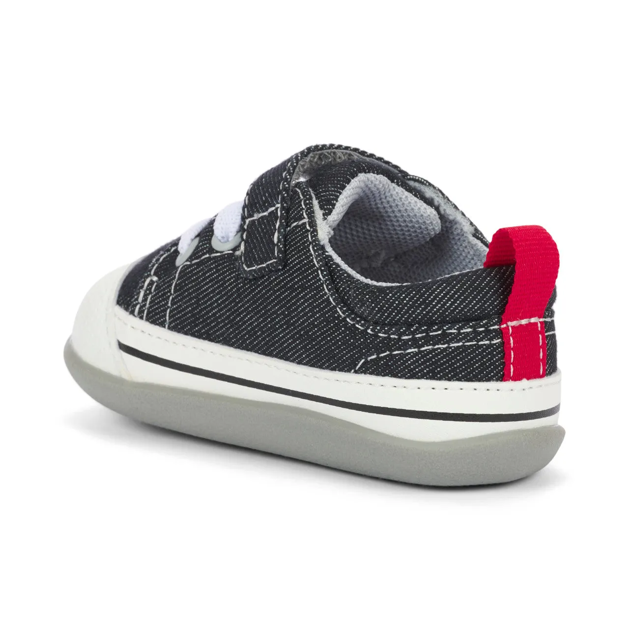 See Kai Run Black Denim First Walker Infant Shoe
