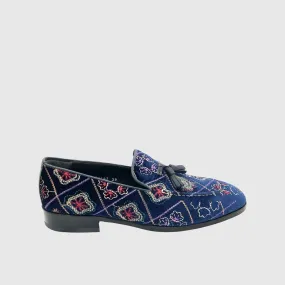 Statement Slip-On Loafers - ELI39 Navy