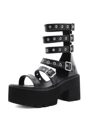 USS Shoes Maitte Women's Gothic Style Platform Sandal