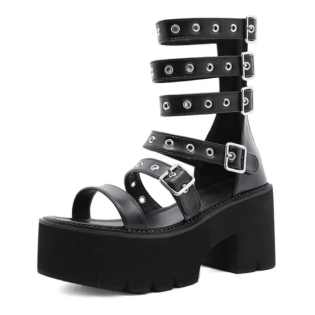 USS Shoes Maitte Women's Gothic Style Platform Sandal