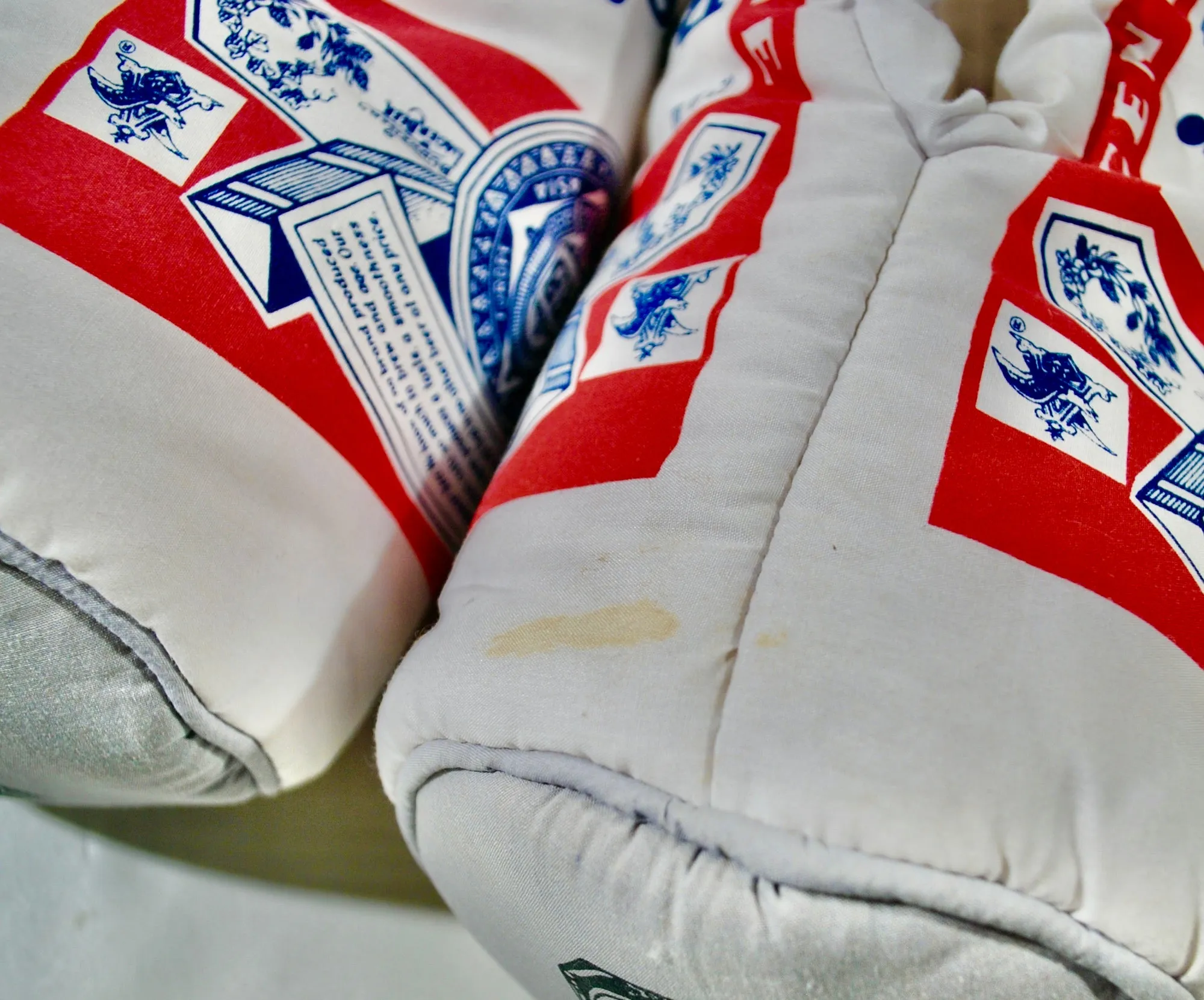 Vintage Budweiser Slippers Size Large