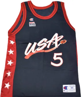 Vintage Champion Brand 1996 Atlanta Olympics Grant Hill Jersey Size Large