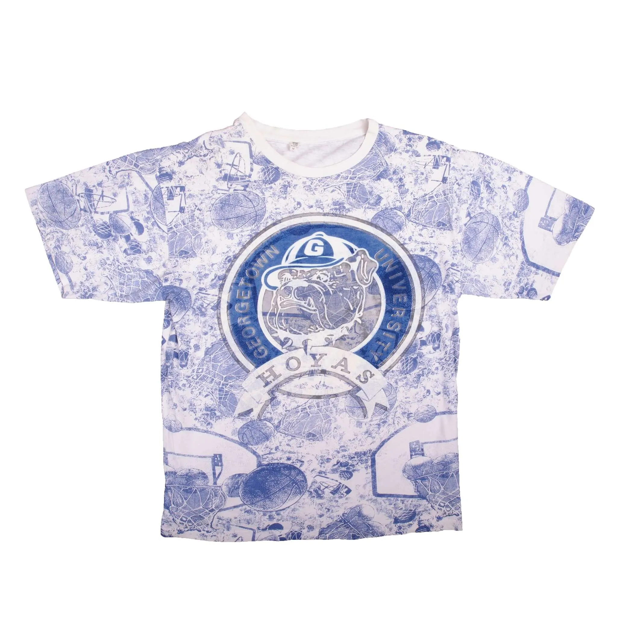 VINTAGE GEORGETOWN UNIVERSITY BASKETBALL TEAM HOYAS TEE SHIRT 2000S XL MADE USA