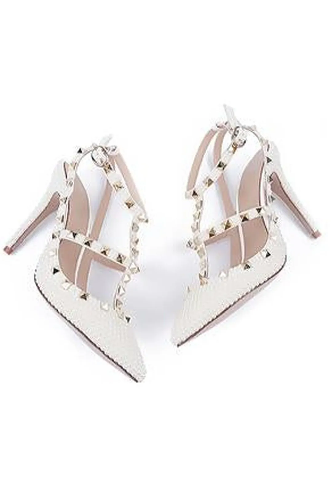 VIOLA - PEARL STUD HEELS