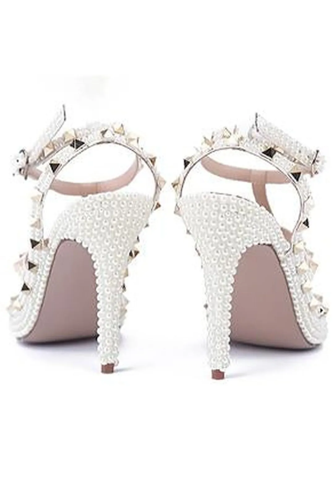 VIOLA - PEARL STUD HEELS